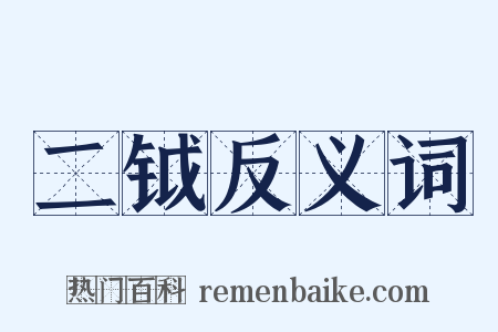 二钺反义词是什么意思的图片